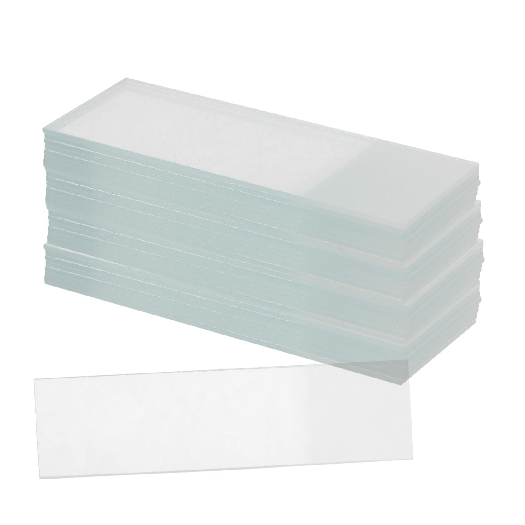 NAMOARLY 50pcs Microscope Slide Experiment Slides Microscopy Slides Microscope Accessories Slides for Microscope Laboratory Slides Microscopic Slides Glass Transparent