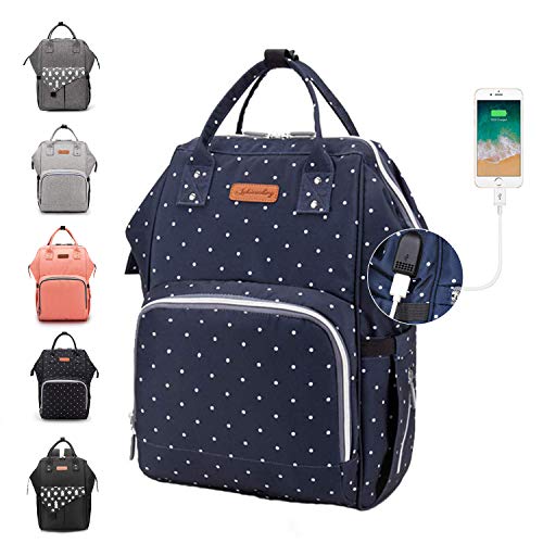 Ramotto Mochila de Pañales  Bolsa de Multifuncional de Gran Capacidad  Bolsos Cambiadores