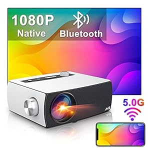 Beamer Full HD Wifi Bluetooth, Artlii Enjoy3 Native 1080p Mini Beamer, 2.4G/5.0G WiFi Projector, Dolby Stereo, Max 300…