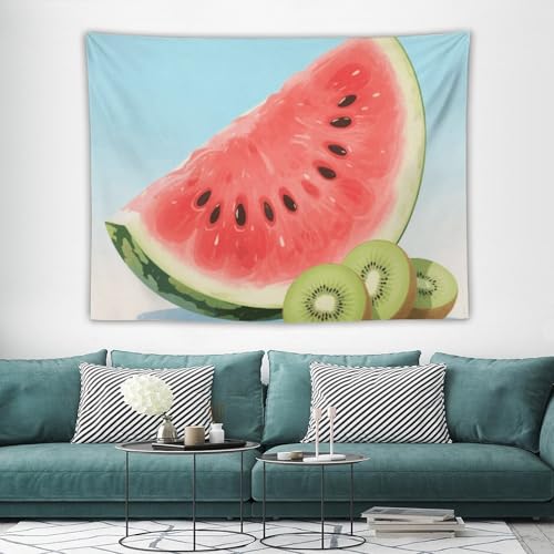Tapisserie murale esthétique fruits pour créer un décor vintage de chambre