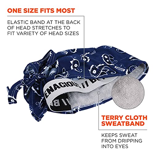 Ergodyne Chill Its 6615 High-Performance Bandana Do Rag - Terry Cloth Sweatband3