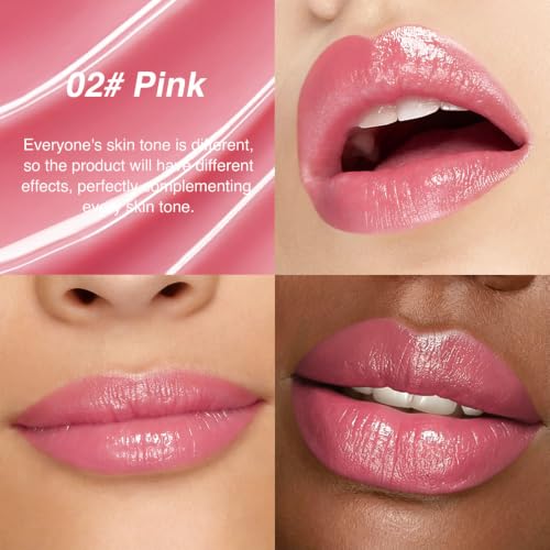 Image of evpct Pink Honey Lipstick MoisturizingTinted Lip Balm for Older Women