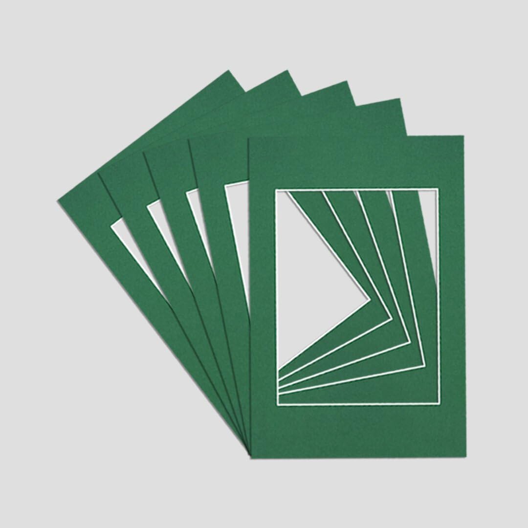 Procut Global 70x50cm Emerald Picture Mounts to Fit 50x40cm Aperture - Precision Cut Cardboard Photo Mount - Ideal for Frames, Prints, Artwork & Certificates - Sizes & Colours Available - 5 Pack โ image 1