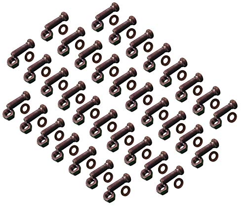 35 -Plow Bolt, Nut, washer Blades/Cutting Edge, 5/8-11x2 - Grade 8, Dome Head