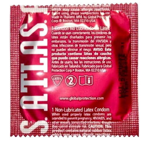 atlas non lubricated condoms Atlas® Colors Condom