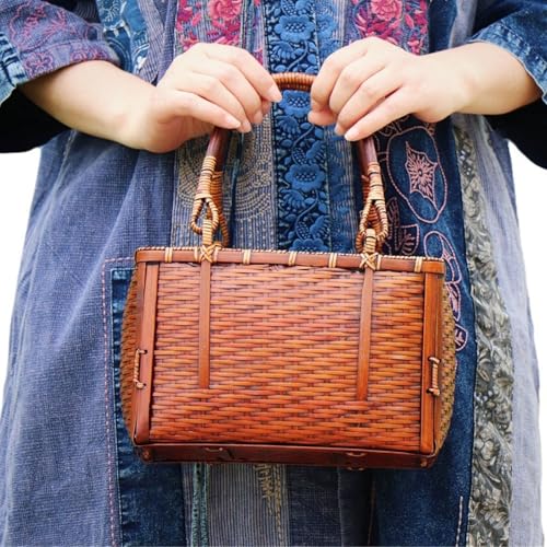 Sac en bambou tissé main de haute qualité pour service à thé traditionnel