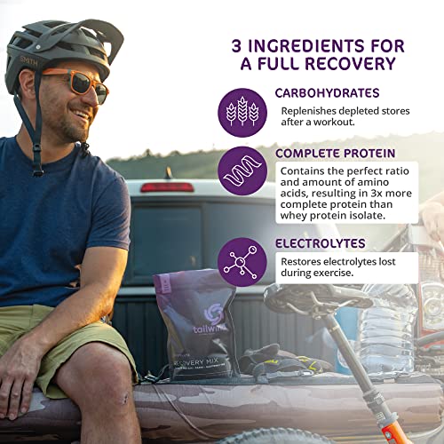 Tailwind Nutrition Rebuild Recovery Drink Mix, Complete Protein With Electrolytes And Carbohydrates, Free Of Gluten, Soy, And Dairy, Vegan, 15 Servings, Chocolate #TOP2