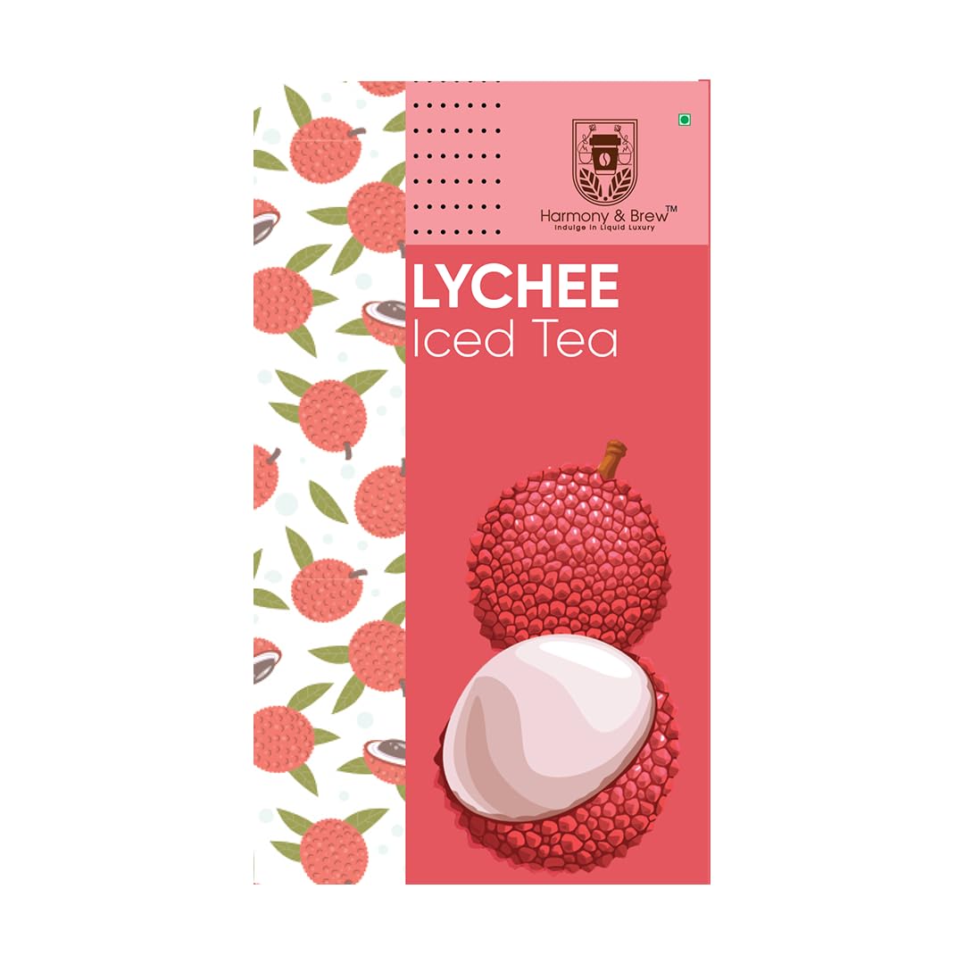 Harmony & Brew- Lychee Iced Tea 30 Pyramid Tea Bags | Ice Tea | No Added Sugar | Herbal Blend (B0D7WXH54H) Amazon Price History, Amazon Price Tracker