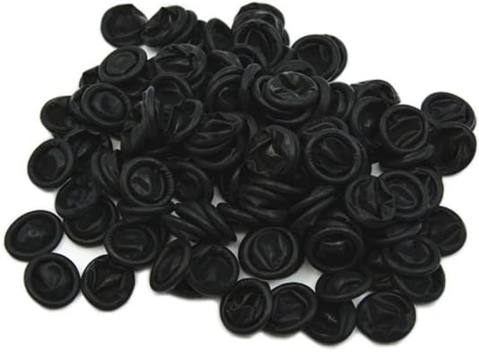 Maxfresh Natural Latex Anti-Static Finger Cots,500 PCS (Black)