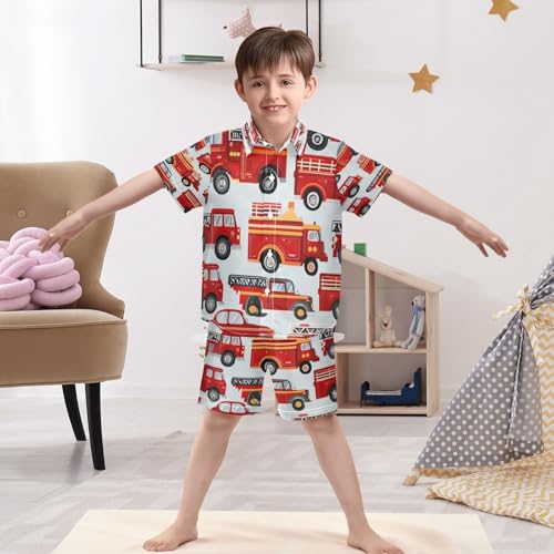 Image of Boccsty Ice Cream Drip Boy Summer Shorts Sets Hawaiian Toddler Boys T-Shirt & Pants 2 Pcs 3T-10T