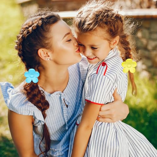20 Pinzas de Plástico para Cabello con Flores Pequeñas miniatura 7