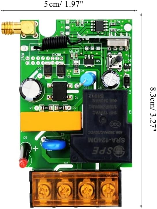 Wireless Remote Switch 4 Channel Multi-Function Remote Control Switch 315/433Mhz - (Color: F62C4NB1401740-315-A)