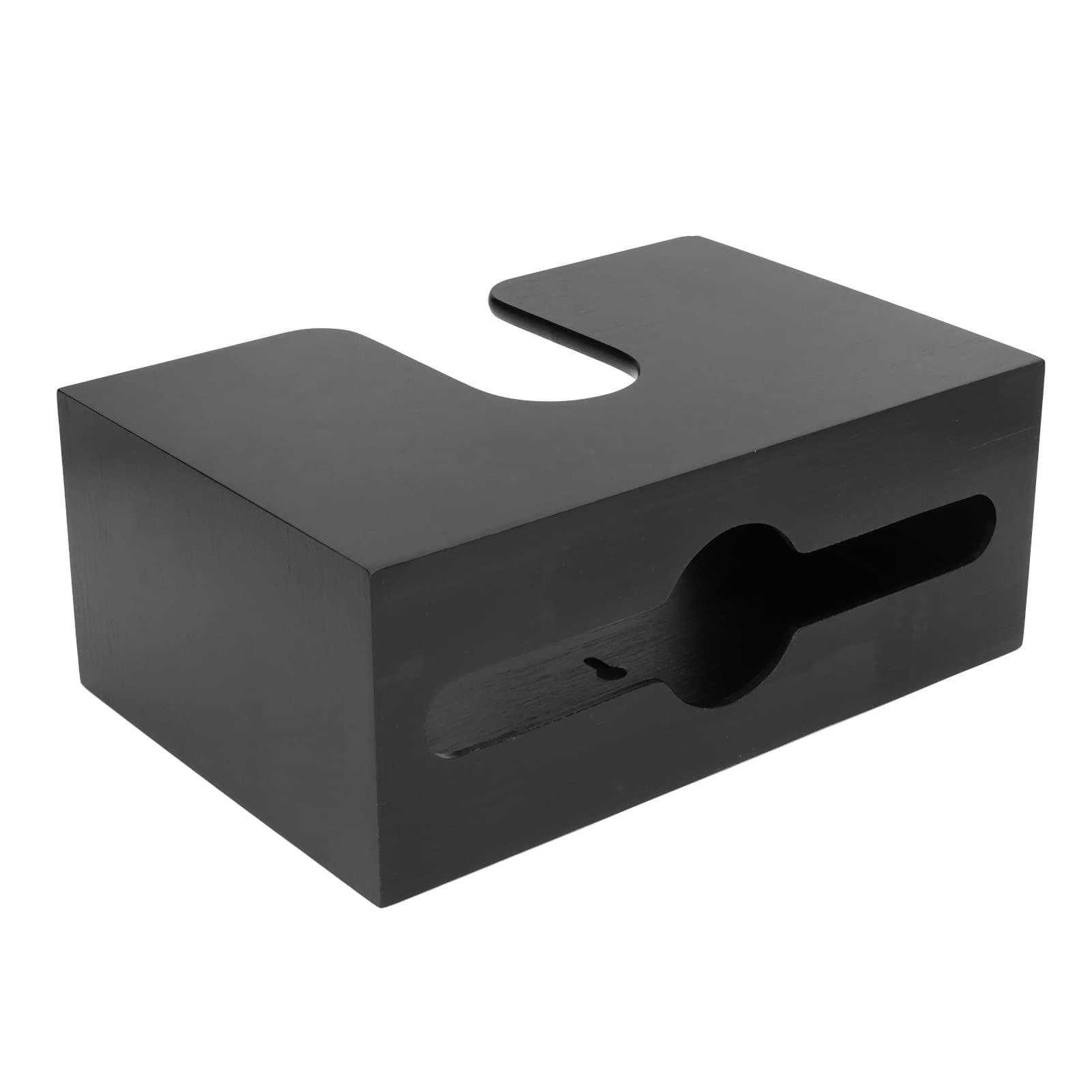 Dispenser di asciugatutto in bambù, portafazzoletti multifold con design da parete e da appoggio, scatola per tovaglioli dai bordi arrotondati e lisci per bagno, e ufficio