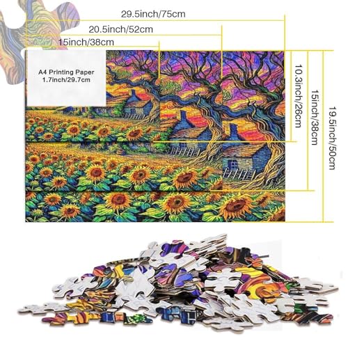 Puzzle de 1000 piezas con encaje perfecto y diseño artístico de papel decorativo 5