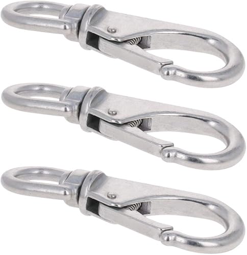 MroMax - Gancho para ojos, mosquetón de acero inoxidable 304