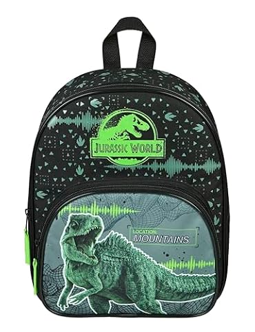 Undercover - Plecak dziecięcy Jurassic World - z kieszenią z przodu - do przedszkola, na czas wolny i w podróży - trwały i praktyczny - dla dzieci w wieku od 4 lat