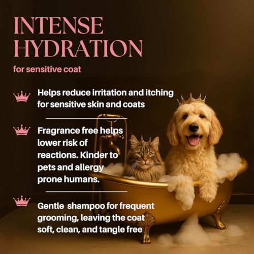 Barkin & Meowson MedExpert Hypoallergenic Intensive Hydration Shampoo 350ml / 11.83 fl.oz for Sensitive Skin, Dogs and Cats - Fragrance Free - Image 5