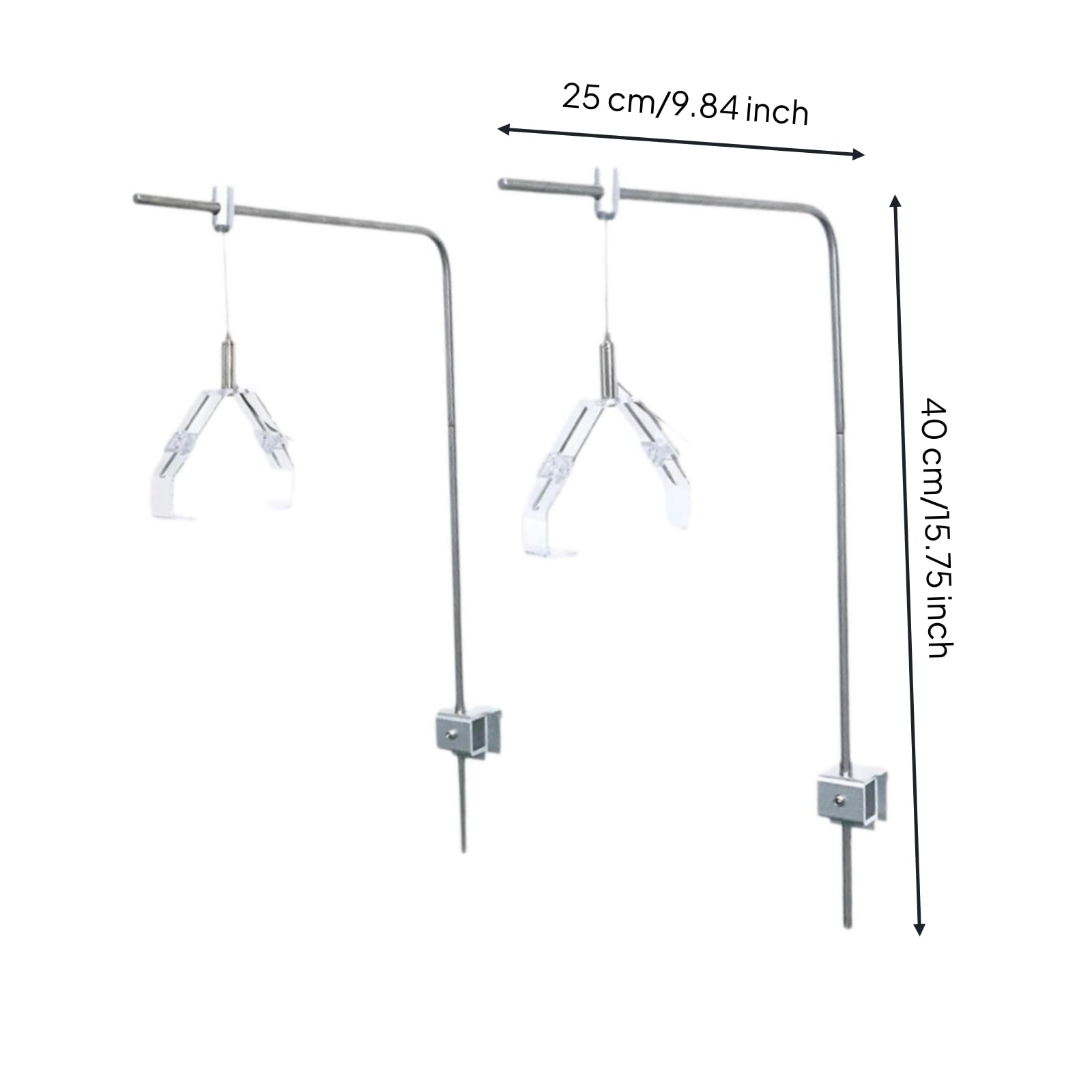 Aquarium Lampenhalterung Aquarium Licht Träger Halter Gestänge Edelstahl Langlebig Verstellbarer Oberarm Fixierklemme Saubere Linienführung Minimaler Look für Wohnzimmer Empfangsbereich Ausstellung