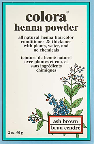Colora Henna Powder Hair Color Ash Brown 2oz 3 Pack miniatura 2