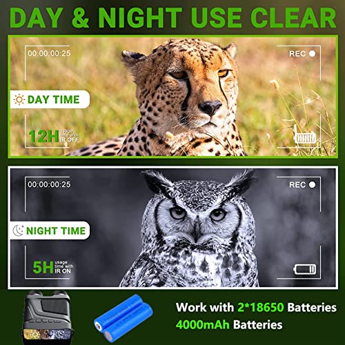 Lunettes de nuit infrarouges rechargeables contre le noir complet - 5