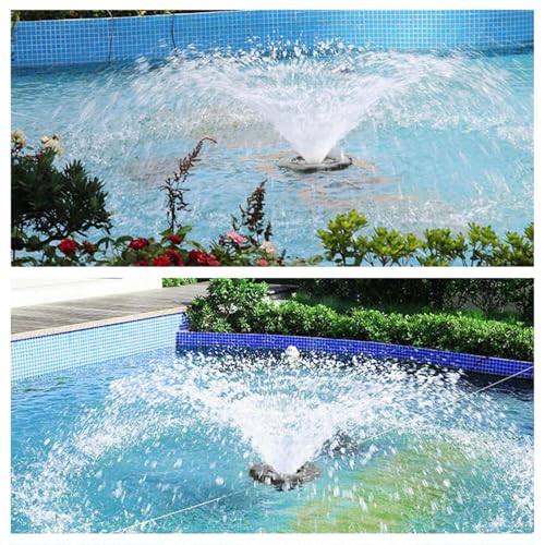 Bomba de fuente aireadora para estanques de peces y lagos con fuente flotante grande 7