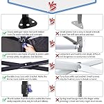 COBIZI 10x10 Pop Up Canopy Gazebo with Mesh Windows 2.0, Easy up Canopy Tent 10x10, Portable Waterproof Outdoor Canopie with 4 Removable Sidewalls & Carry Bag & 4 Stakes & Ropes, Black - Image 5