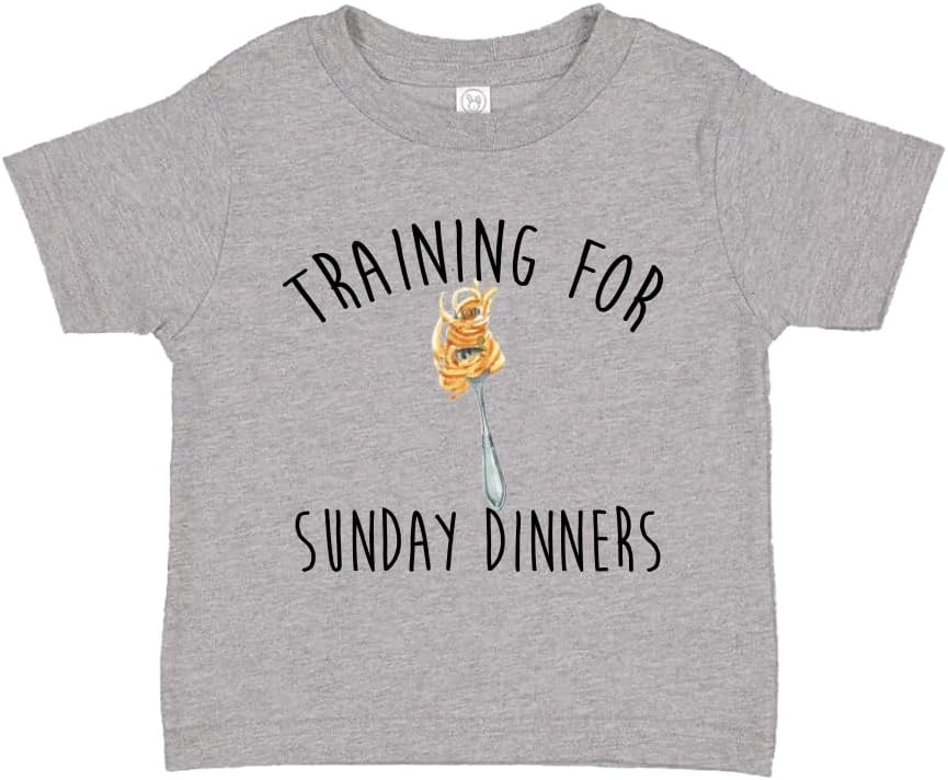 Training for Sunday Dinners Pasta Baby One Piece Bodysuit Or Toddler Shirt Cute Spaghetti Italian Baby Gift