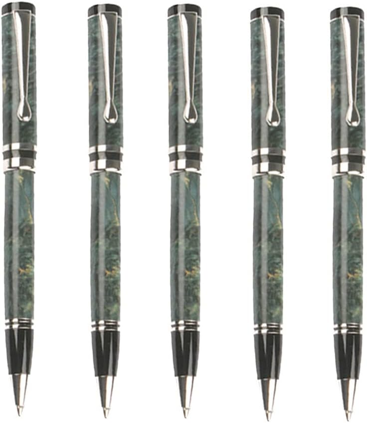 AS-BP19#10-CHR, DIYKITSMALL, Chrome classic twist pen kits, Woodturning Kit (10 Pack)