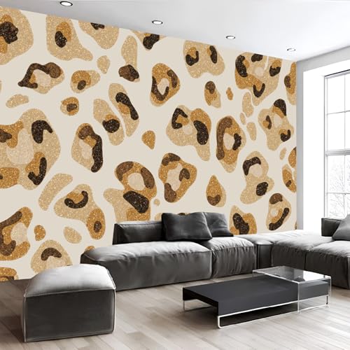 Mural de pared de leopardo moderno para decoracion elegante de cuartos y salones 6