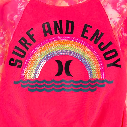 Image of Hurley Girls Long Sleeve Rash Guard Swimsuit