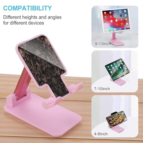 Support de téléphone bureau gothique pliable avec finitions tête de mort