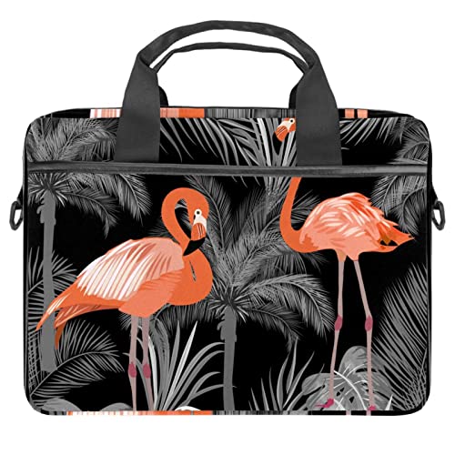 Sac à bandoulière pour ordinateur 13 à 14.5 pouces flamant rose et noir étanche