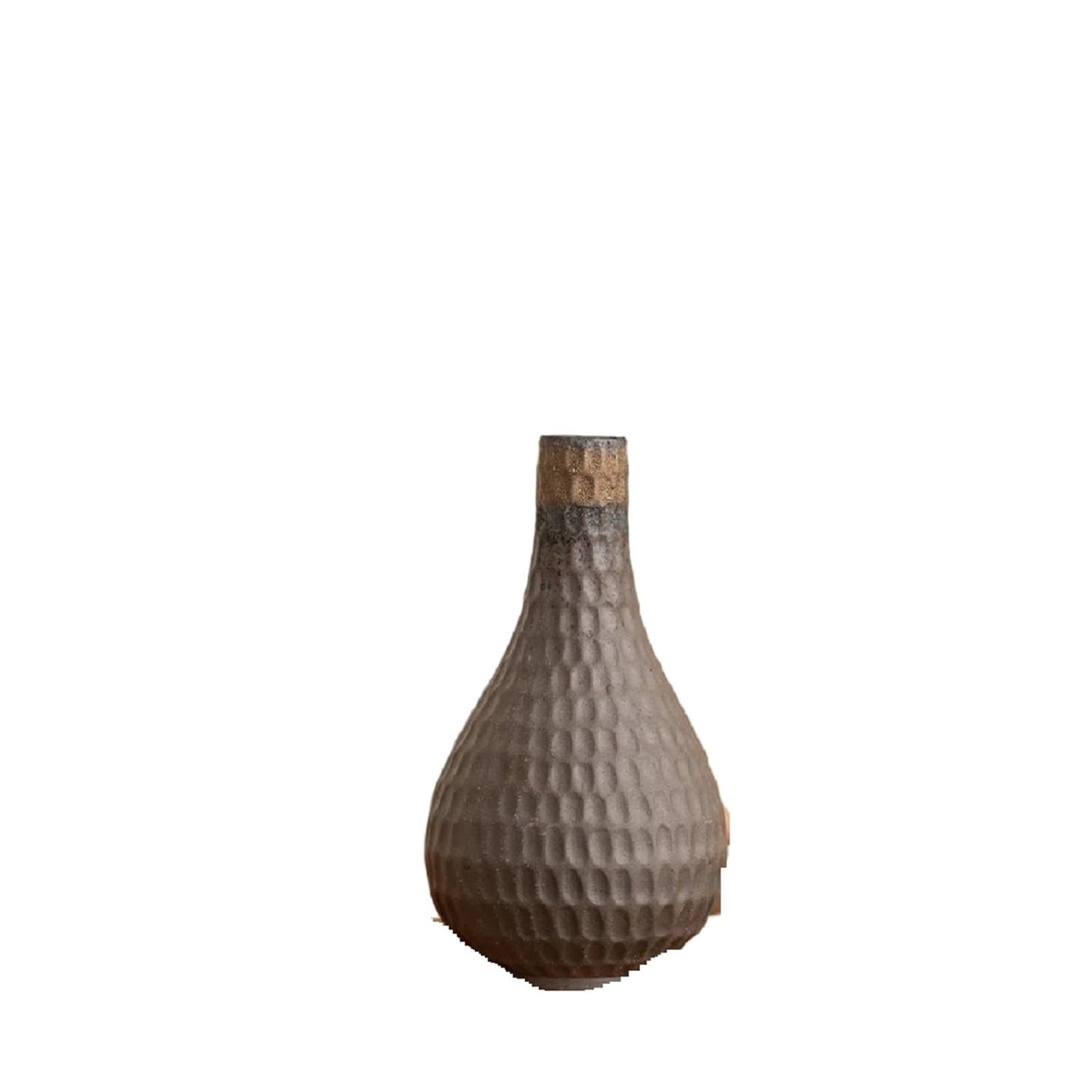 Vase Coarse Pottery Small Vase, Living Room Dining Table, Hydroponic Flower Set, Home Decoration Ornament(Color 4)