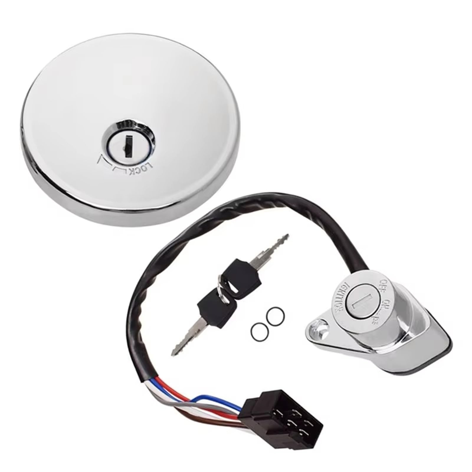 Ignición Moto Cerraduras Para Vulcan 800 VN800 Para Classic Para Drifter 1995-2001 Interruptor Encendido Cubierta Tanque Conjunto Bloqueo 51049-1103 Cerradura Encendido