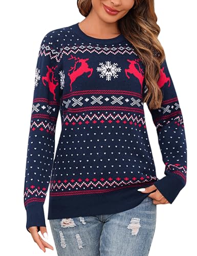 Bresdk Weihnachtspullover Damen Partner Paar Christmas Pullover Couple...