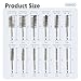 12Pcs Stainless Steel Bore Brush Set with 1/4