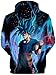 PANOZON Sudadera para Hombre Impresa Dragon Ball Chaqueta Deportiva Anime Japonés Estilo...
