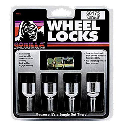 Gorilla Automotive 68175 Gg Bolt Lock Ball 12-1.50 Chr 25Mm