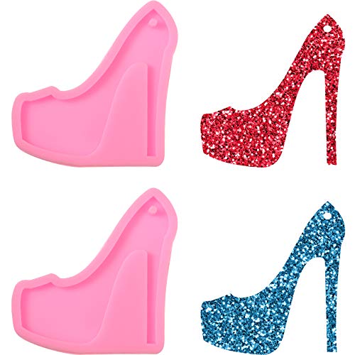 2 pieces high heel silicone mold shoe silicone keychain mold high…