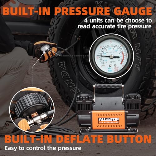 ALL-TOP Dual Cylinder Offroad Air Compressor