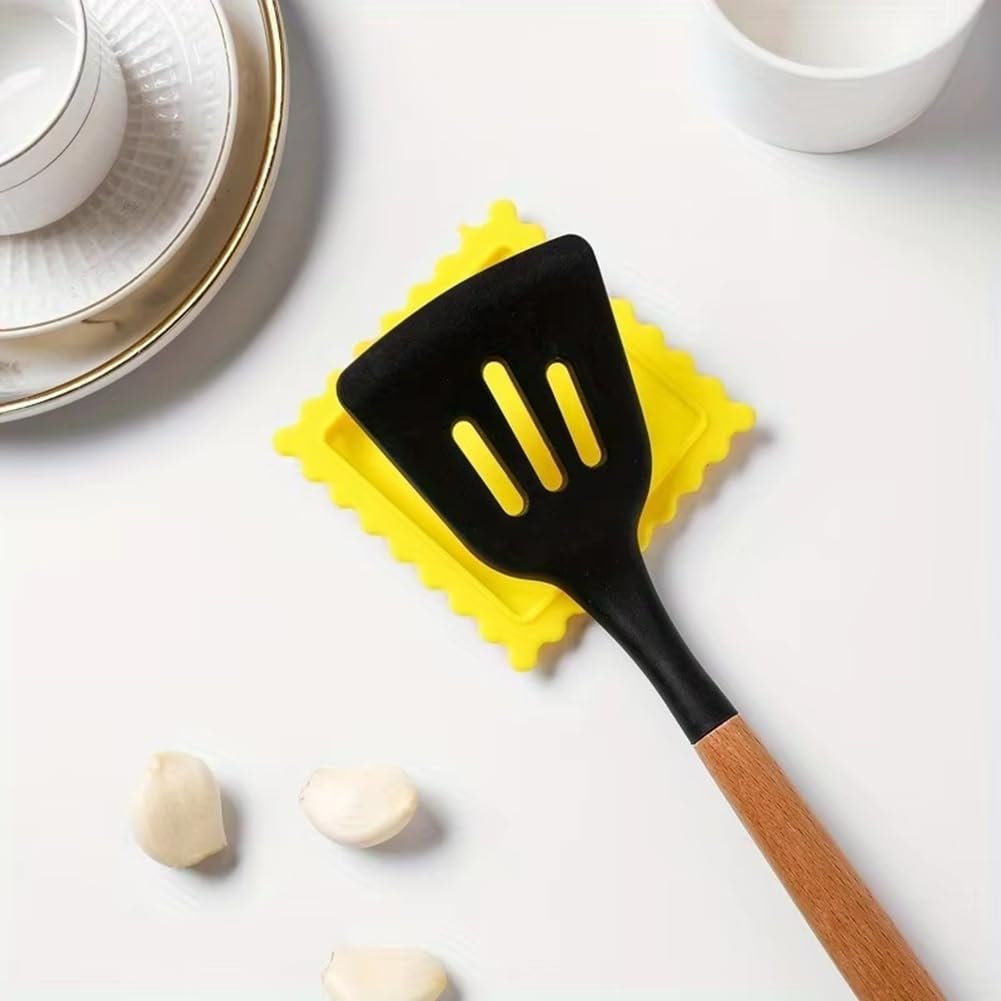 5 pièces, Porte-Cuillère, Anti-brûlure En Silicone Poignée Pot Clip De Fixation Pour Cuillère