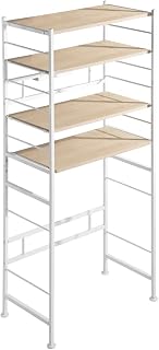 ゴミ箱付き食器棚IKEA:おすすめモデルと収納術 12 Tansu no Gen 56800015 80957 Range Rack, Width 32.7 inches 83 cm, Trash Can Top Rack, Compatible with Large Ranges, Height Adjustable, With Drawers, Sliding Shelf, Microwave Stand, Kitchen Wagon,
