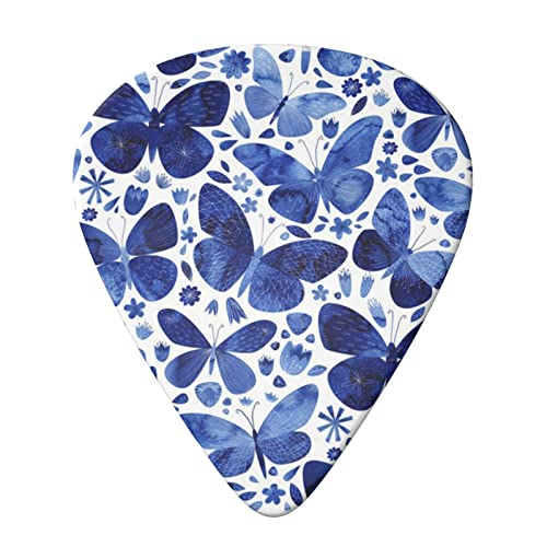 Blue Butterflies Lot de 6 médiators pour guitare acoustique, guitare électrique, basse, ukulélé – fins, moyens et épais - Les Beatles, Paul McCartney, John Lennon, RIngo Starr, George Harrison Blue Butterflies Lot de 6 médiators pour guitare acoustique, guitare électrique, basse, ukulélé – fins, moyens et épais – Image 4