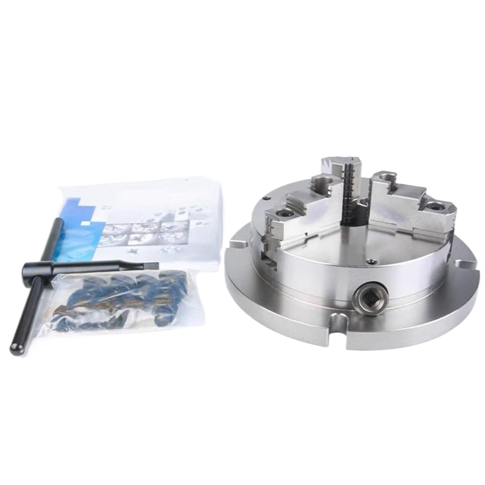 NBK-06/NBK-08/NBK-10 Potente Mandril Manual Autocentrante Vertical De 3 Mordazas, Mandril De Torno Pesado, Rango De Sujeción 8-250 Mm Para Fresadora, Torno CNC, Taladradora(6inch)