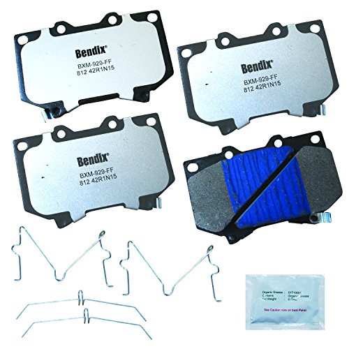 Image of Bendix Fleet Metlok MKD812FM Semi-Metallic Front Brake Pads for Toyota Sequoia 2007-2001, Tundra 2003-2000