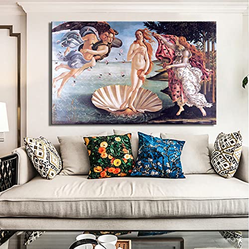 Impression toile Naissance de Vénus Botticelli affiche murale 90x140 - 3