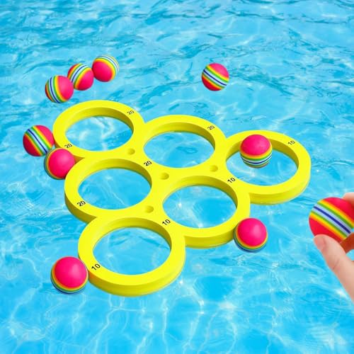 JazRvr 11 Stück Pool Spielzeug, wasserspielzeug, wasserspielzeug Kinder Outdoor, Pool zubehör spaß, Pool Spielzeug Kinde...