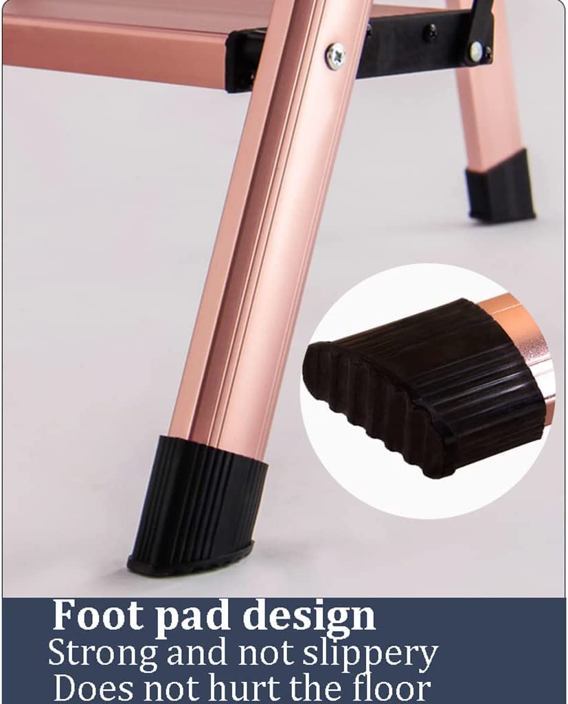 Scaletta Scale Pieghevoli Creative in Alluminio con braccioli Portatili per Uso Quotidiano Domestico 330 libbre Scala Gradini(6-Step Ladder)