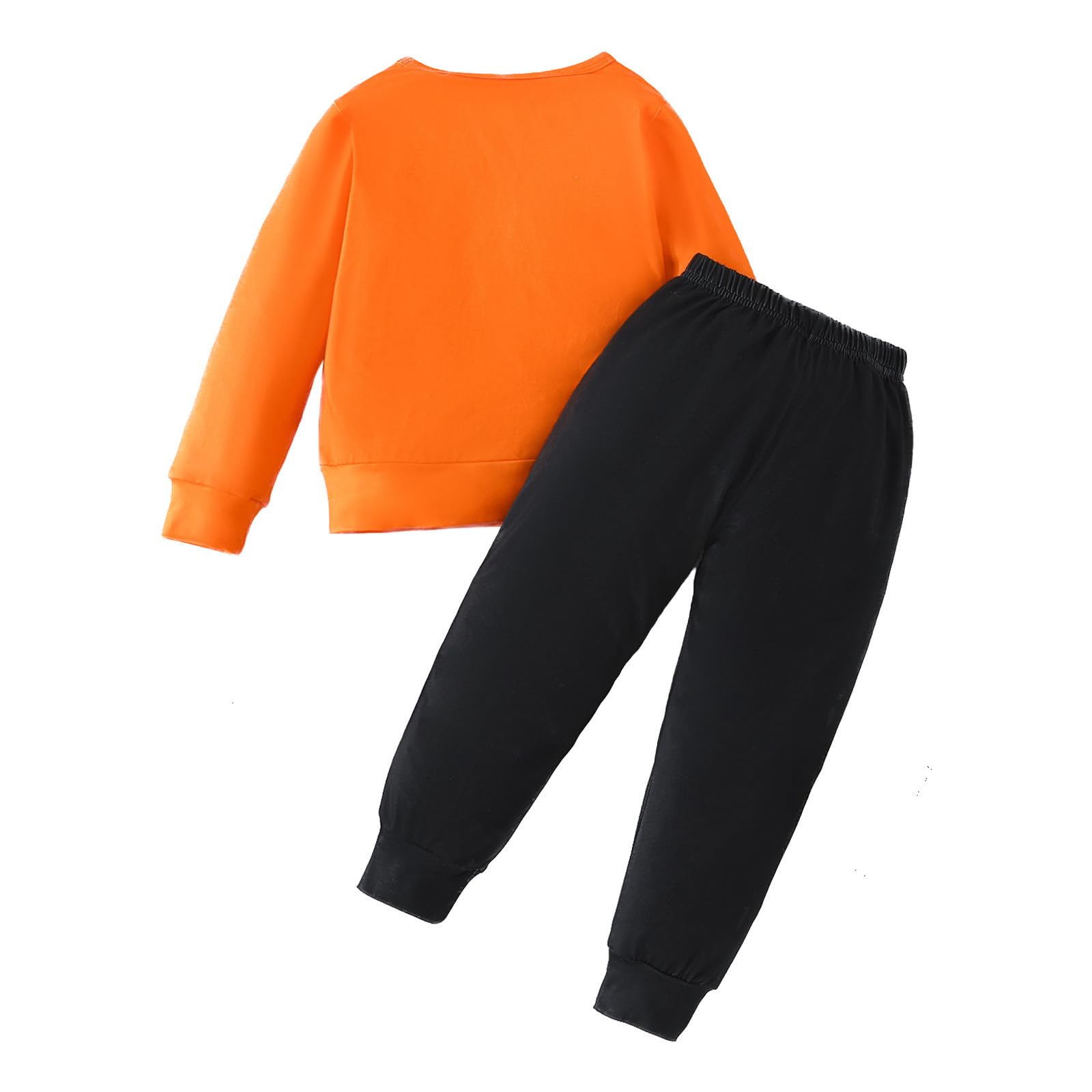 Genérico Conjunto infantil deportivo dos piezas casual estampado calavera divertido manga larga Halloween niños niñas pequeños