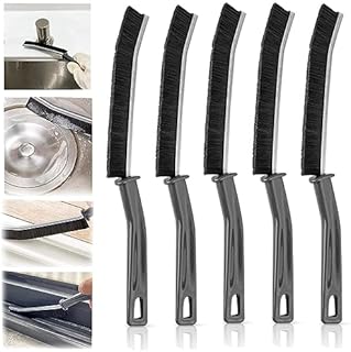 5Pcs Bathroom Crevice Gaps Cleaning Brush,Groove Cleaning Brush,Gap Cleaning Brush,Bathroom Gap Cleaning Brush,Dead Corners Multifunctional Brushes,Multifunctional Window Brushes (Black)